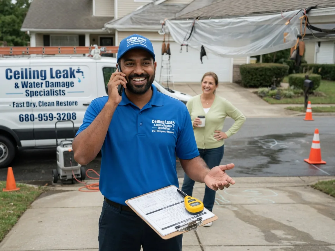 Ceiling Leak Cleanup West Branch, IA FAQs